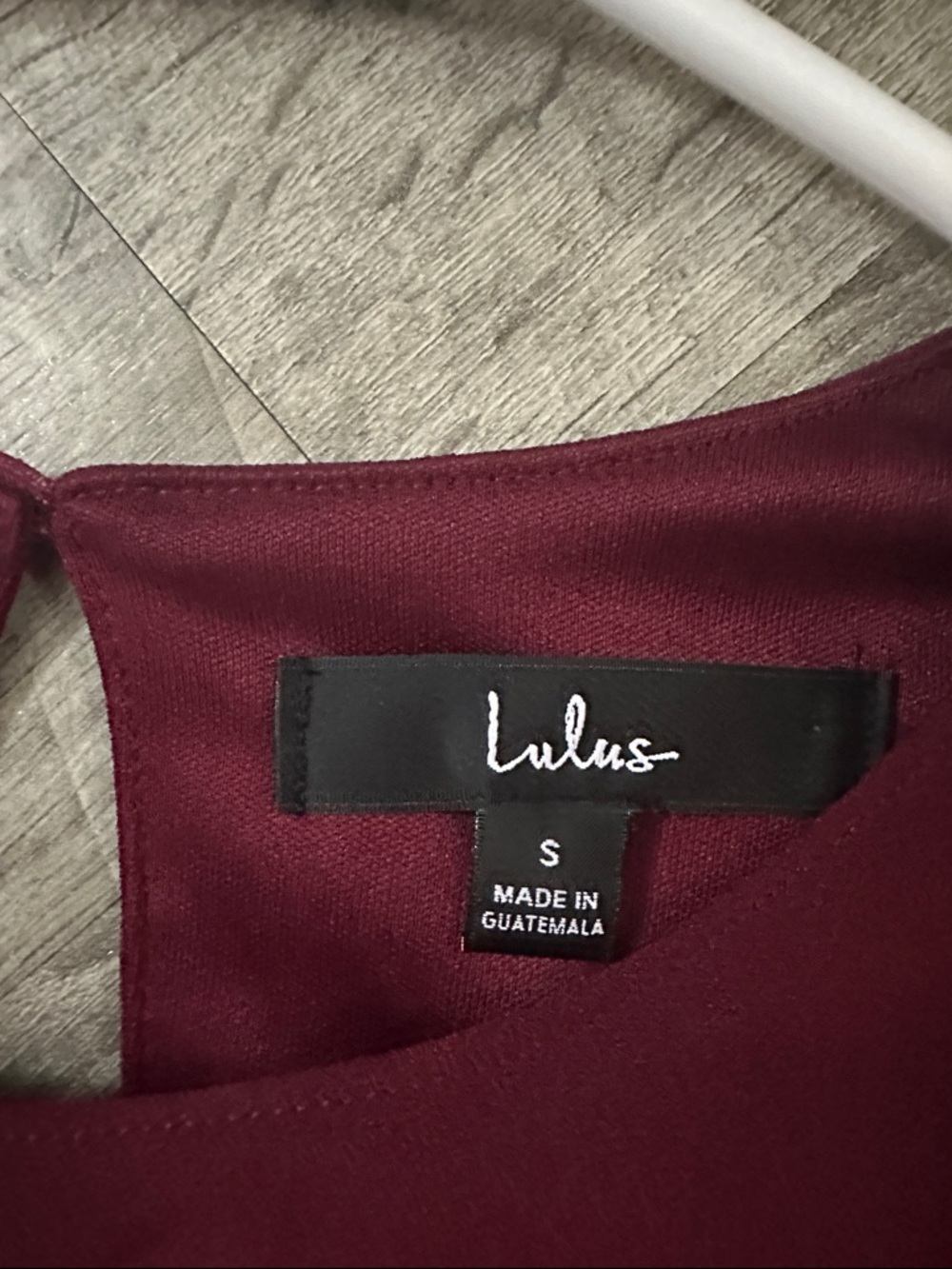 Lulu's Wine Red Bell-Sleeve Belted Shift Dress - Picture 3 of 3